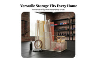 With Wheels Rolling Mind-Body Mat Storage Rack Large Capacity Home Gym Storage Rack Space Saving Rolling Fitness Equipment Cart Heavy Duty Casters for Living Room