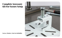 No-Holes Camera Mount Easy Installation Angle Iron Camera Holder Heavy-Duty Metal Mounting Hardware for Factory, Warehouse, Workshop