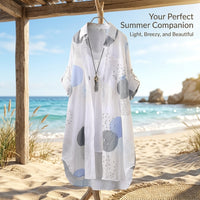 Sun Protection Shirt with Long Sleeves for Beach Wear and Hiking, Polka Dot Open Front Cardigan for Women, UPF Clothing with Sporty Neckline