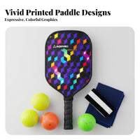 Fiberglass Pickleball Paddle Non-Slip Grip Pickleball Paddle Large Sweet Area Shock Absorbing for Professionals