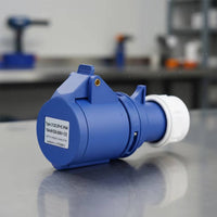 16A Marine Plug Flame-Retardant Marine Electrical Plug Blue and White