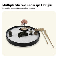 Creative Gift Desktop Sand Garden Exquisite Workmanship Miniature Sand Tray Mindfulness Aid for Office Workers