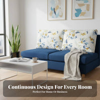 space-efficient Design Armless Two-Seater Space-Saving Armless 2-Seater Bench Minimalist Look Loveseat Sturdy Construction for Apartment Dwellers, Business Owners, Living Room, Coffee Shop, Reception Area, Bedroom