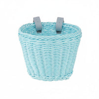Storage Kids Bike Basket Set Colorful Wicker Bike Basket Long-Lasting Large Capacity