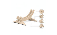 Freestanding Wooden Bike Stand Natural Bike Display Stand Compact Bike Storage Rack Sturdy for Living Room