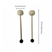 Tibetan Resonance Bowl Mallet Beech Wood Handle Wooden Resonance Bowl Mallet Easy to Play Meditation Accessory for Relaxation