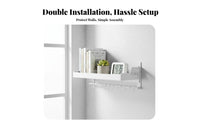Space-Saving No-Drill Floating shelf Multi-Purpose Floating shelf Multipurpose Household Storage Minimalist Design for Homeowners, Decor hobbyists, Students, Bedroom, Living Room, Entryway, Kitchen