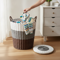 High-Quality Dustproof Laundry Hamper with Lid - Large Capacity Clothes Storage Basket for Bathroom