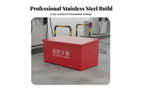Firefighting Sand Container Heavy Duty Fire Sand Box Multipurpose Equipment for Gas Station Workers, Ship Crew, Ships, Factories, Warehouses