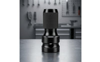 Knurled Grip Hex Square Adapter Spring-Loaded Hex to Socket Adapter Telescoping Sleeve Power Drill Socket Driver Adaptor Anti-Slip