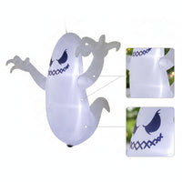 Halloween Inflatable Ghost with Built-in LEDs Lighted Inflatable Ghost with LED Outdoor Decoration Glowing for Homeowners, Party Hosts, Yard, Garden, Porch