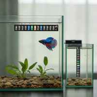Aquarium Thermometer Sticker Digital LCD Display Water Temperature Gauge High Precision Color Changing Sensor
