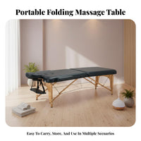 Folding Massage Bed Versatile 70cm Wide Spa Couch With Carrying Bag Portable Massage Table for Estheticians, Home Users, Mobile Wellness Services
