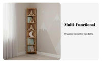 Freestanding Bookcase with Glass Doors Large Capacity for Living Room, Bedroom