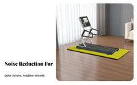Anti-Vibration Treadmill Mat Non-Slip Treadmill Mat Pad Wear Resistant Shock Absorbing Floor Pad Thickened Design for Apartment Dwellers, Home Gym, Apartments, Upstairs Rooms