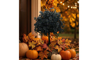 Outdoor Floral Stake with Ground Insert Seasonal Artificial Flower Stake Gothic Artificial Floral Arrangement with Ground Spike Weather-Resistant for Planter, Lawn, Halloween