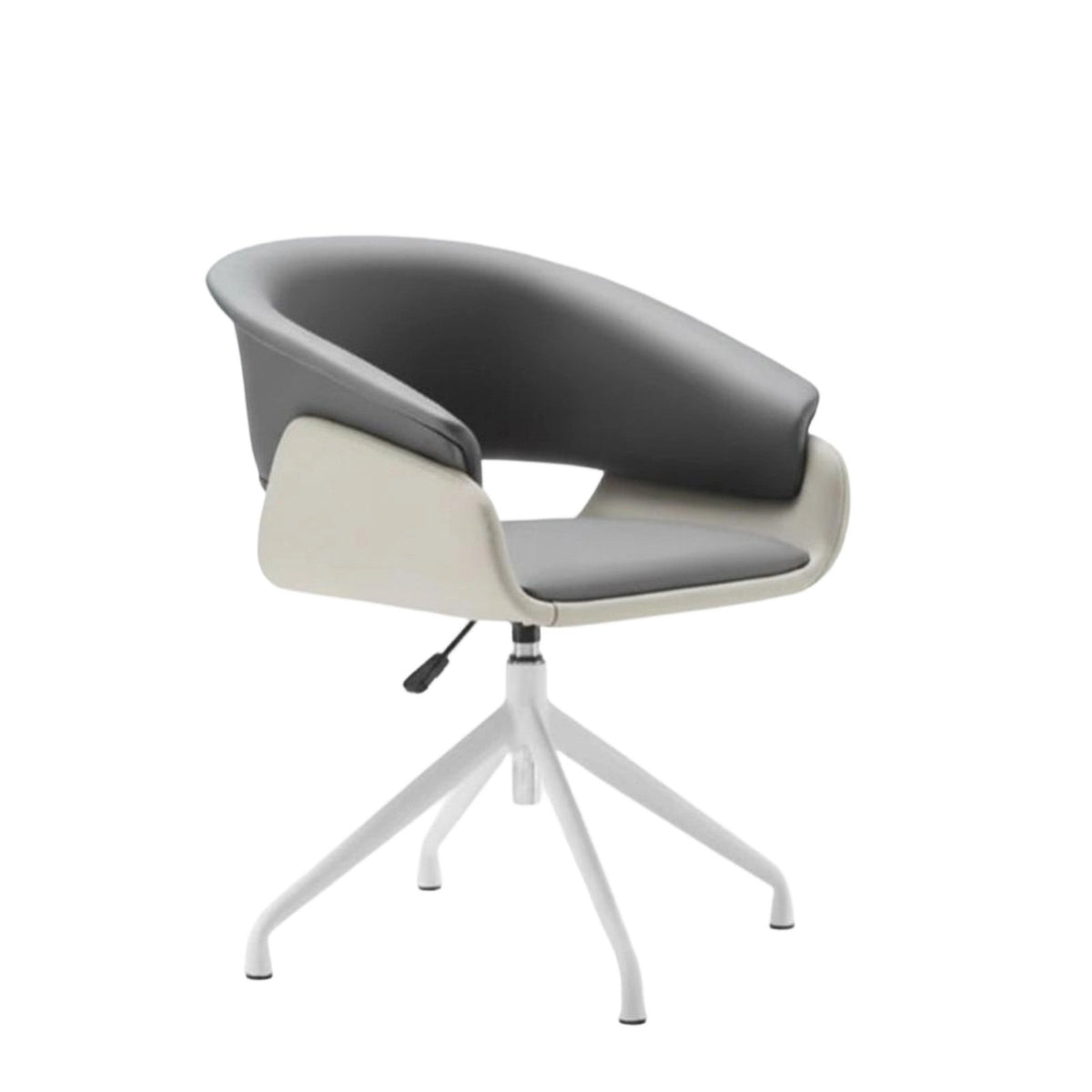 Adjustable Height Upholstered Pedestal Chair Modern design Seating Furniture 360-Degree rotate Minimalist Aesthetic for Receptionists, Office Workers, Reception Area, Living Room, Vanity, Bedroom