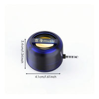 Speaker with 3.5mm Plug Compact Line-in Speaker Lightweight Mini for Travelers, Travel, Desk