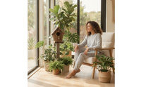 Birdhouse with Perch Wall-Mounted Wooden Birdhouse Natural for Birds