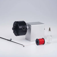 Bidirectional Rotation Rod Building Epoxy Finishing Machine Adjustable Speed DIY Fishing Rod Modification Machine Stable Support Stand Fishing Pole Building Tool Portable Design for Anglers, Home Workshop, Garage