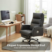 Reclining premium Chair with Footrest Ergonomic Design Highspine-supporting Recliner with Footrest Luxurious design Office Furniture for players, resting, Gaming