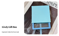 Thickened Paperboard PE Film Jewelry Case Reusable Drawer Gift Box Dustproof for Collectors, Women, Product Packaging, Showcase, Dresser Top