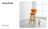 Modern Minimalist Design Upholstered Wooden Frame Chair Italian-Inspired design Upholstered Side Chair Light Luxury Feel Dining Seating Soft Padded Seat for Homeowners, Interior Decorators, Restaurant Owners, Kitchen, Living Room, Cafe