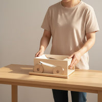 Wooden Therapeutic Roll Rolling Machine Solid Wood Hand Crank Therapeutic Roll Maker Handmade Traditional Heat Application Tube Roller for Beginners