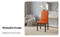 Modern Design Upholstered High-Back Dining Chair Comfortable Household Furniture Sturdy Construction Easy to Clean for Restaurant Owners, Interior Decorators, Kitchen, Coffee Shop, Living Room, Home Office