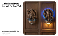 Mythological Sculptural Wall Sconce Antique Bronze Resin Wall Sconce Gothic Lamp Elegant for Collectors