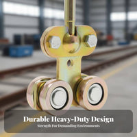 W80 Sturdy Duty Track Rail Thickened Steel Sturdy Duty Sliding Door Track Professional Door Rail Kit High Load Capacity