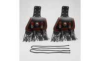 Motorcycle Saddlebags Leather-Style Saddlebags with Fringe Classic Motorcycle Side Bags for Motorcyclists