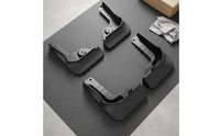 4 Pieces Molded Black Mudguard Set Easy Installation Contoured Mudguards Shock Resistant