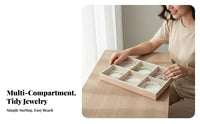 Compartmented Drawer Insert Sturdy Construction for vanity Top, Bedroom, Women