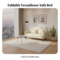 Unfolding Single Bed Chair Foldable transformable Armchair Bed Space-Saving Design Extendable for Guests, Small Spaces, Office