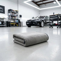 Highly Absorbent Car Drying Towel Microfibre Cloth, Non Shedding Microfiber Cleaning Cloths, Double-Sided Gray Wash Tool for Glass and Detailing