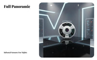 360 Degree Wirelessreless De-Angle Camera Infrared Panoramic Dome Camera Sturdy Metal Housing Wall or Ceiling Mountable