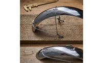 2 Pieces Bike Mudguard with Support Struts Glossy Bike Mudguard Set Strong