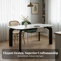 Scratch Resistant French Retro Design Table Easy to Clean Solid Wood Elephant Leg Table Liquid Impermeable Home Furniture Stable & Long-Lasting for Apartment Dwellers, Interior Design Enthusiasts, Entertainers, Kitchen, Living Room