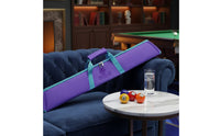 Adjustable Strap Triangular Pool Cue Case Portable Design Billiard Cue Bag Padded Interior Pool Stick Carrying Case Long-Lasting Construction for Travel, Tournaments