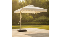 Cantilever Offset Patio Umbrella Square Cantilever Patio Umbrella Layered Vented Top for Poolside, Garden