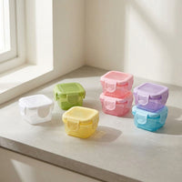 Fresh-keeping Box Candy Sealed Box Baby Children's Complementary Food Box Storage Box Seasoning Box Medicine Box Jam Box Set Wholesale
