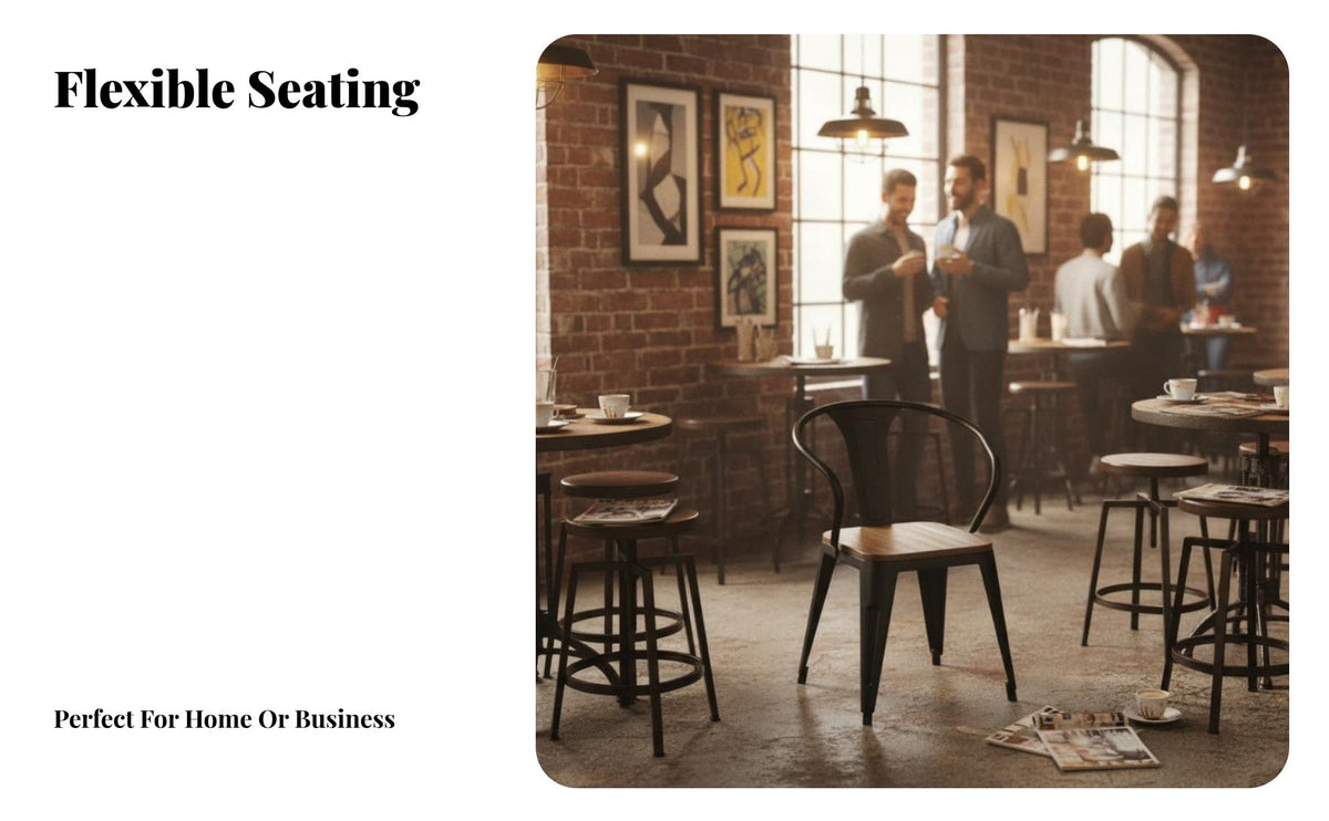 Manufacturing & Design Table and Chair Combo Retro Design Restaurant Seating Multiple Assemblys Business Furnishing for Bar, Milk &beverage Shop