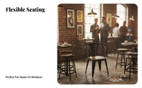 Manufacturing & Design Table and Chair Combo Retro Design Restaurant Seating Multiple Assemblys Business Furnishing for Bar, Milk &beverage Shop