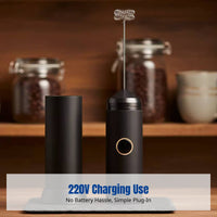 220V Rechargeable Whisk Beater, Electric Hand Blender, Milk Frother, Compact Kitchen Appliance, High Speed, Home Use