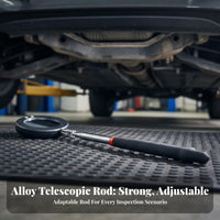 Under Vehicle Inspection Mirror Portable and Lightweight Telescoping Inspection Mirror Hand Tool Replaceable Battery