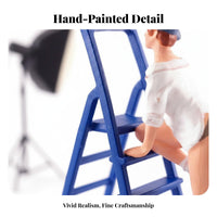 1:64 Scale People Figure High Intricacy Hand-Painted Miniature Person Tiny People Model Realistic Features for Sand Table Scenes