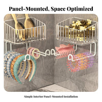 Hair reachory surface-mounted space organizerSaving surfaceMounted Hair fastener Display for Bedroom