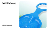 Multi-Surface Grass glider Portable Fan-Shaped Sled sturdy Sliding Board multi-surface Use for Children, Families, Adults, Grassy Hills, Sand Dunes, returnyard, public gardens and
