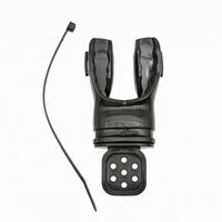Perforated Base Diving Regulator Mouthpiece Retaining Strap Diving Regulator Bite Mouthpiece Flexible Water Sports Gear Black Side Pads